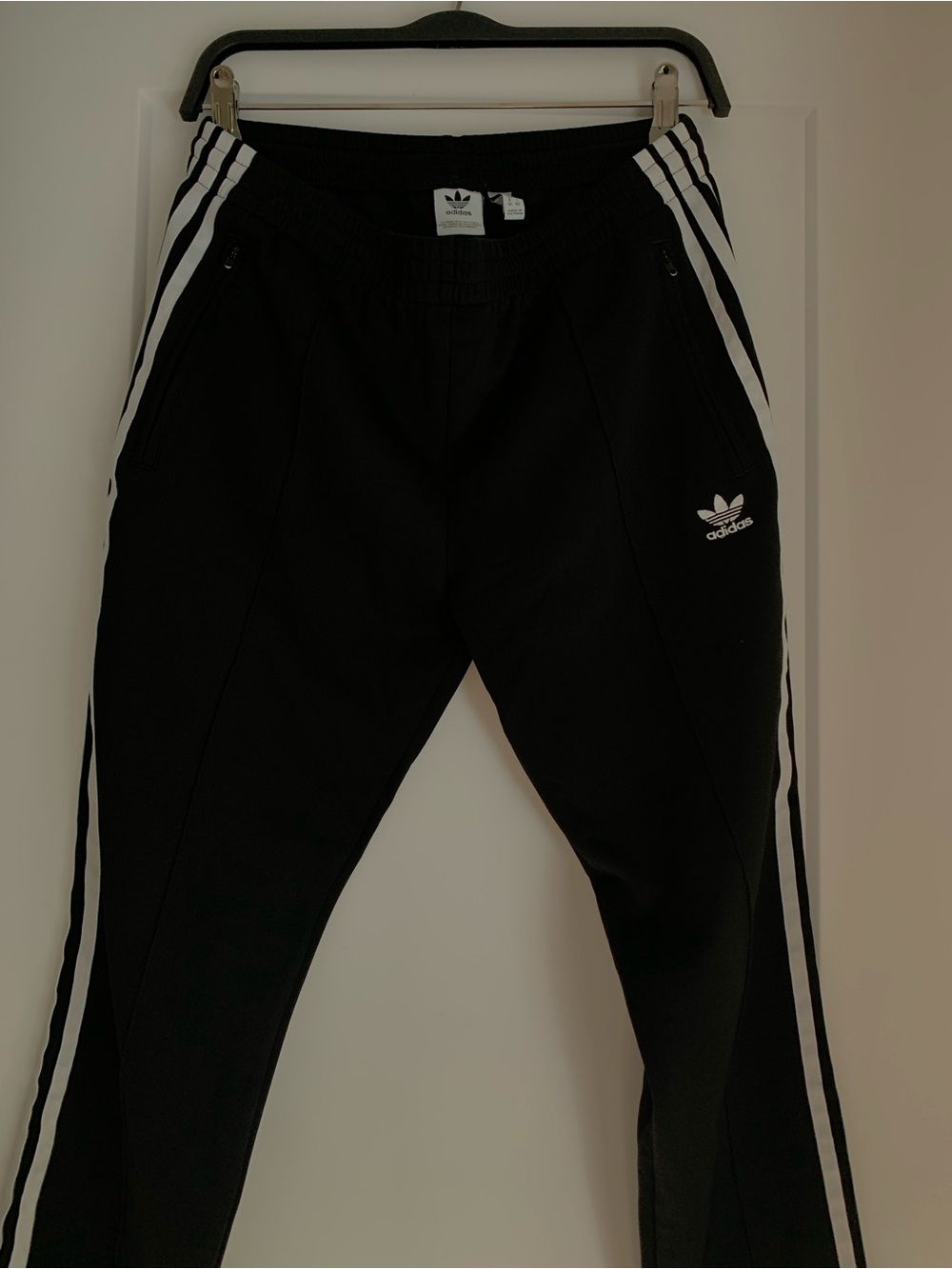 adidas Black Jogger Pants with White 3-Stripes